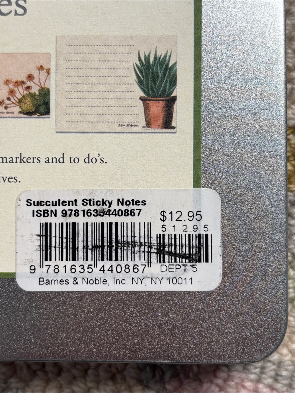 Cavallini &Co. Sticky Notes Succulents NWT 300 count 5 separate sticky note pads - Picture 11 of 16